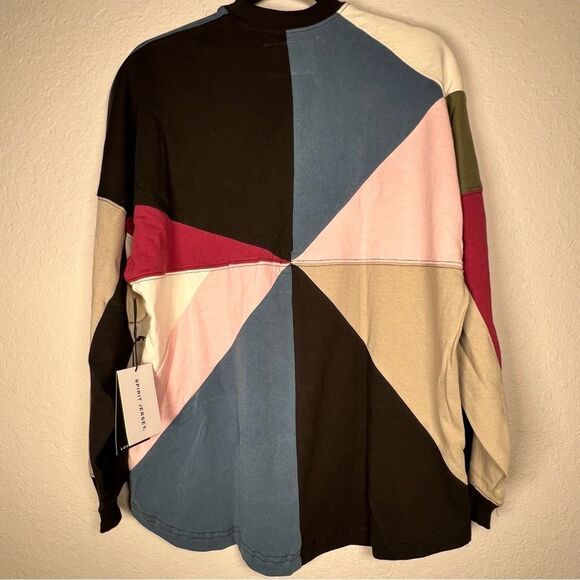 SPIRIT JERSEY 💗 NWT 💗 long sleeve, comfy Colorblock shirt 💗 oversized 💗 - Picture 2 of 5